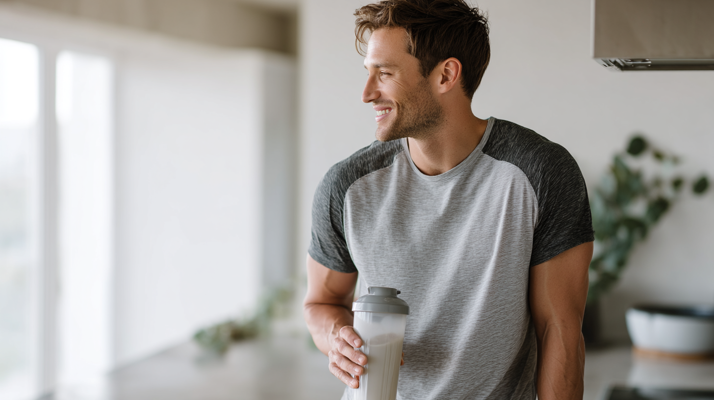 Markus macht täglich Kraftsport und erholt sich aktiv mit CALM von Fifty Five.