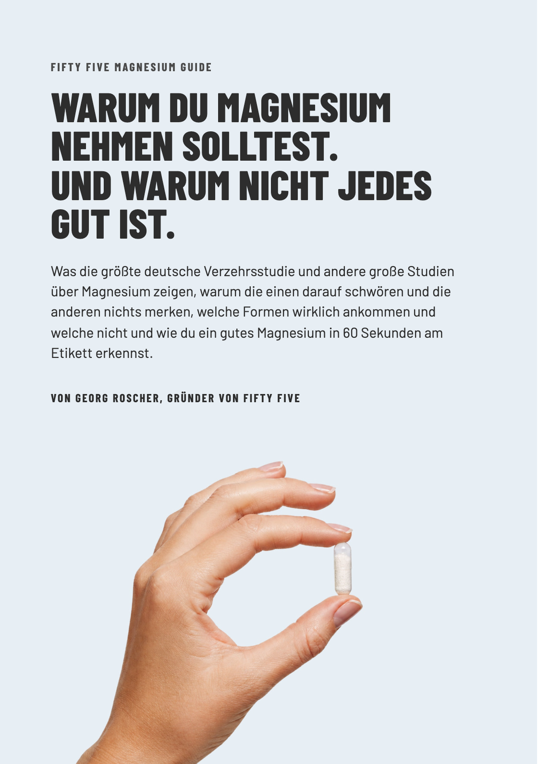 Warum du Magnesium nehmen solltest. Und warum nicht jedes gut ist.