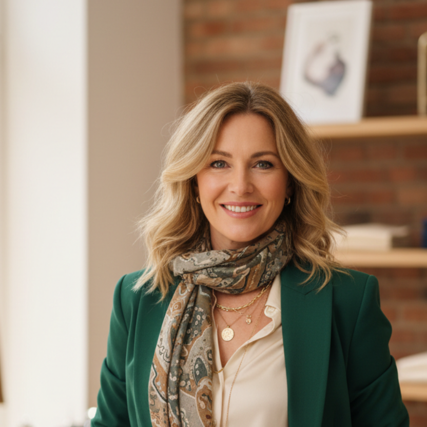 Portrait Shot of Laura, 40 years from Berlin. She owns her own clothing store.